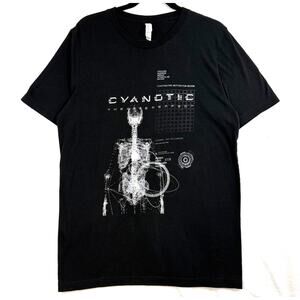 Canvas L Cyanotic Band TShirt Black Industrial Goth Cyber The After Effect Album